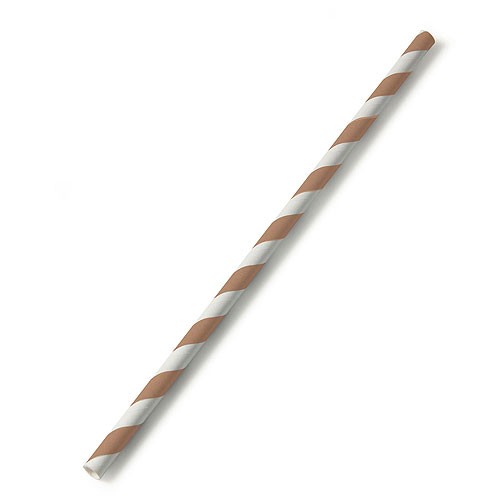 Cañitas rayas marrón chocolate 25 uds.: Candy Bar