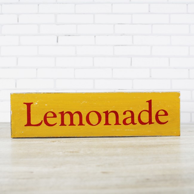 Caja limonadas: Decoración vintage