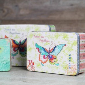 Cajitas de metal de mariposas: Detalles originales