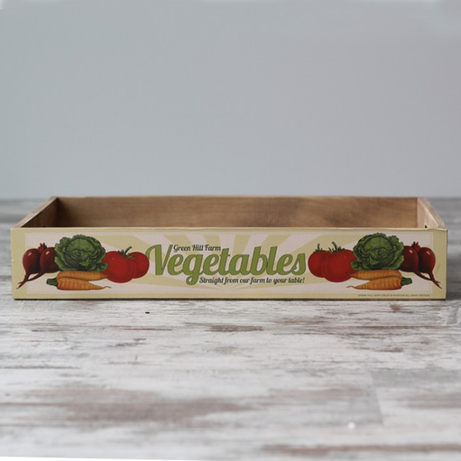 Caja vintage vegetables: Detalles originales