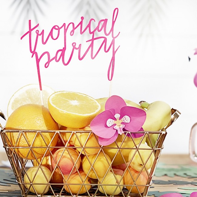 Cake Topper tropical: Ideas decoración