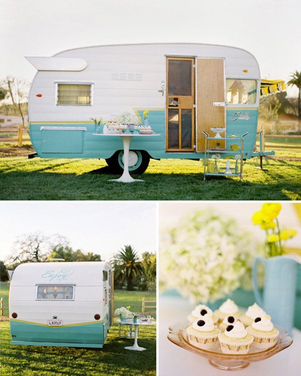 Alquiler de caravana vintage para bodas: Magia sobre ruedas