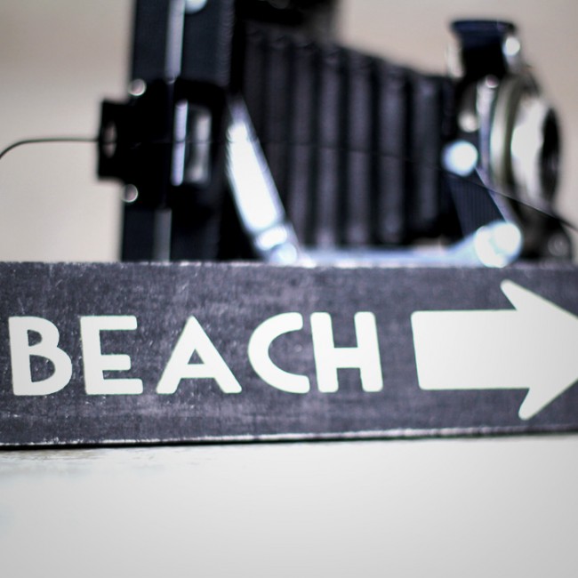 Cartel de madera beach: Decoración y detalles
