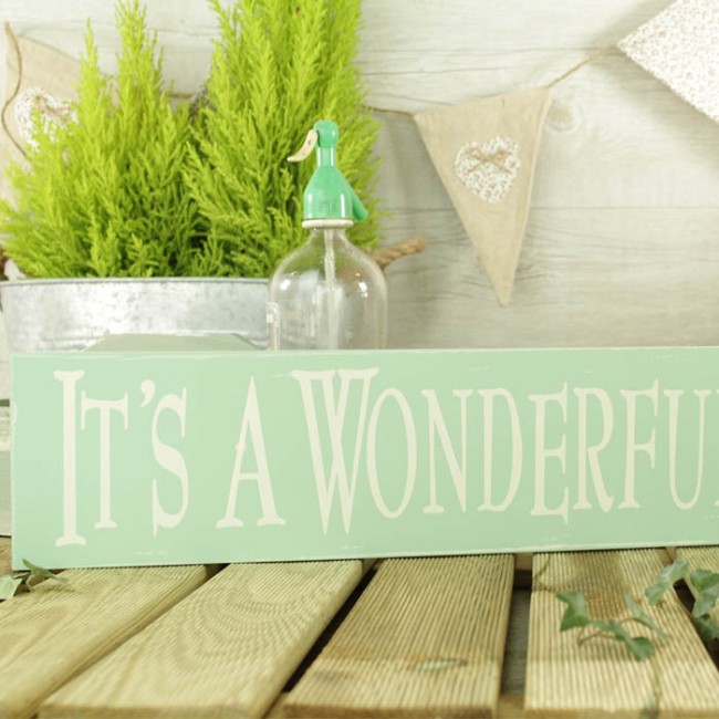 Cartel it's a wonderful life: Carteles madera