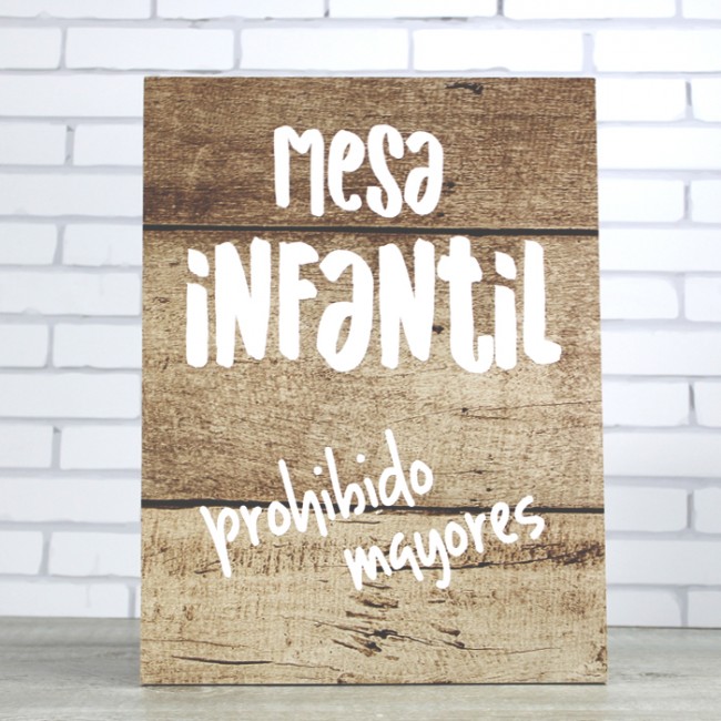 Cartel mesa infantil: Carteles originales