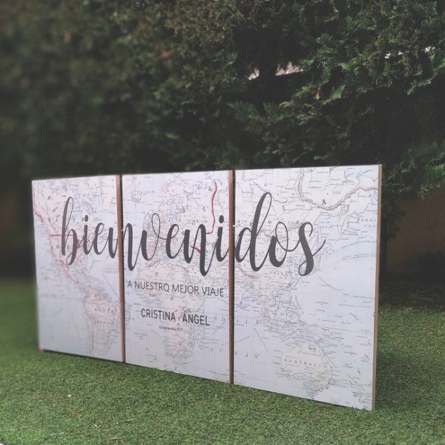 Cartel para bienvenidas gigante: Decoración y detalles