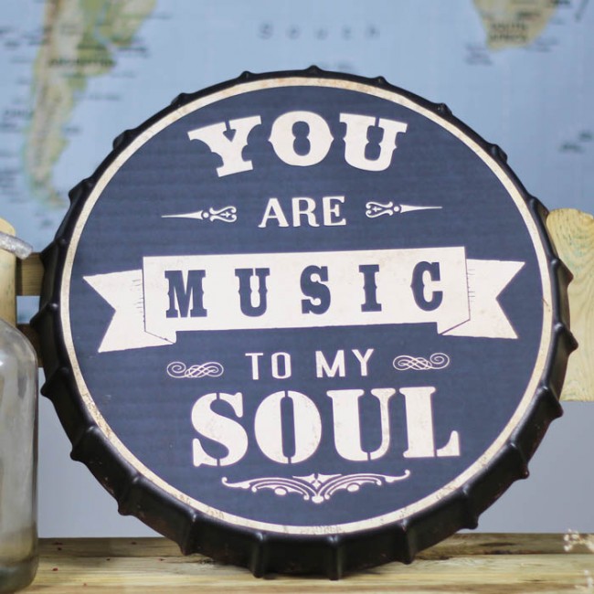 Chapa gigante You Are Music to My Soul: Detalles boda