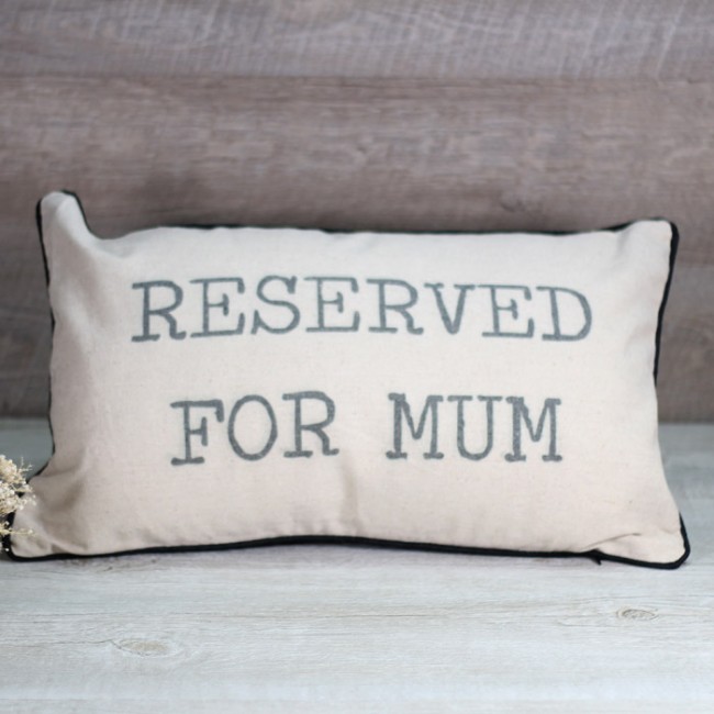 Cojín reserved for Mum: Detalles únicos