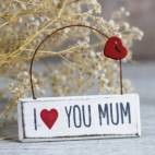 Colgante I Love You Mum: Detalles únicos