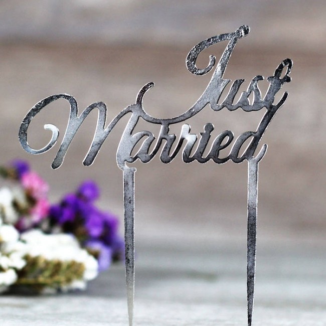 Figura para tarta nupcial just married