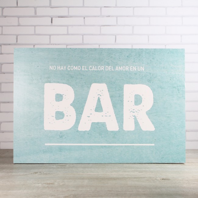 Cartel Bar: Decoración y detalles