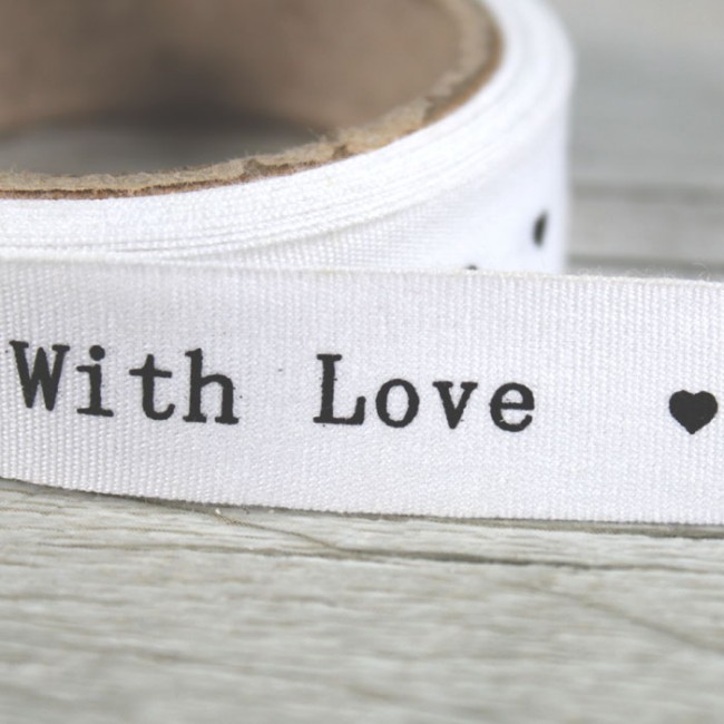 Cinta de tela corazones grises: Detalles y decoración