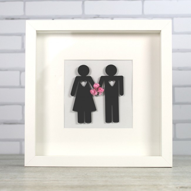 Cuadro novios minimal