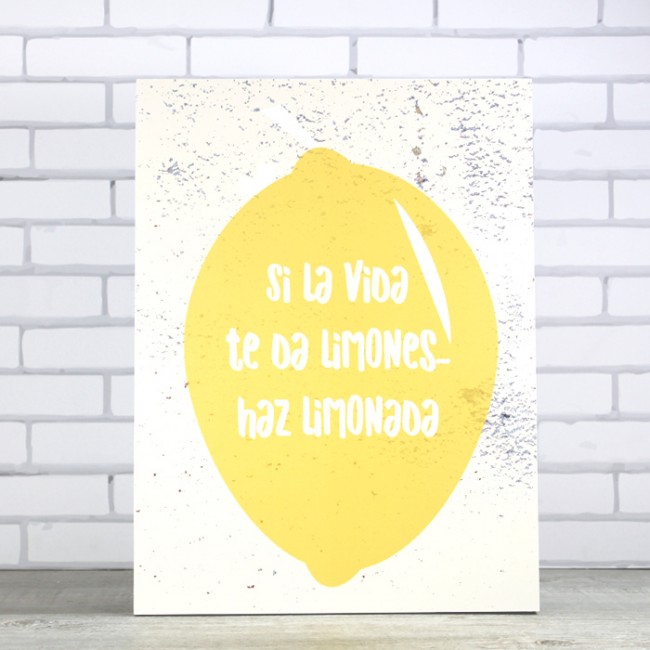 Cuadro si la vida te da limones