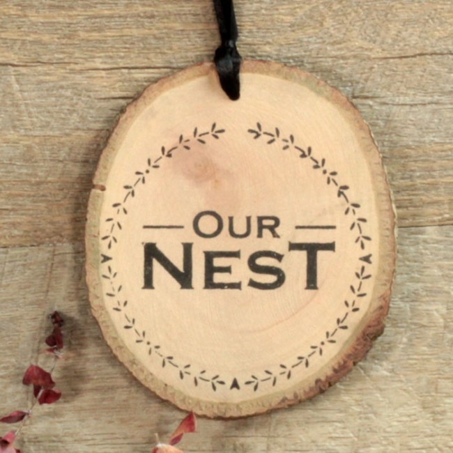 Colgante de madera our nest: Detalles únicos