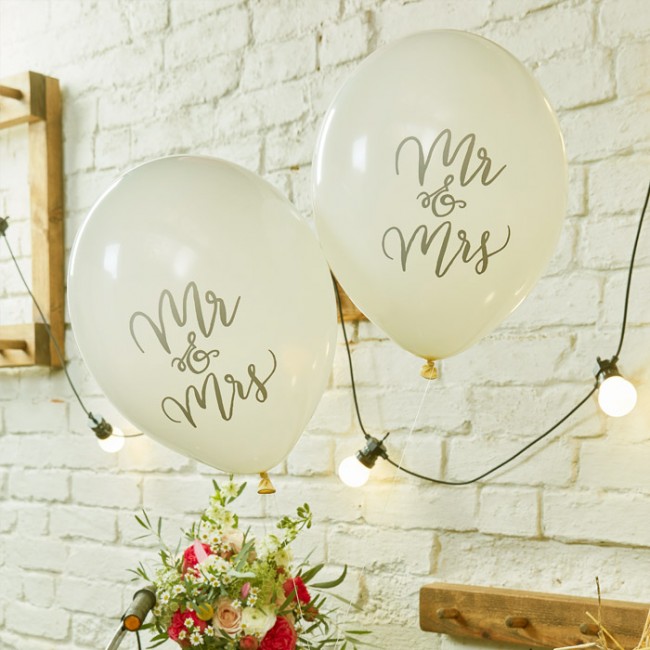Globos Mr & Mrs (10 uds.)