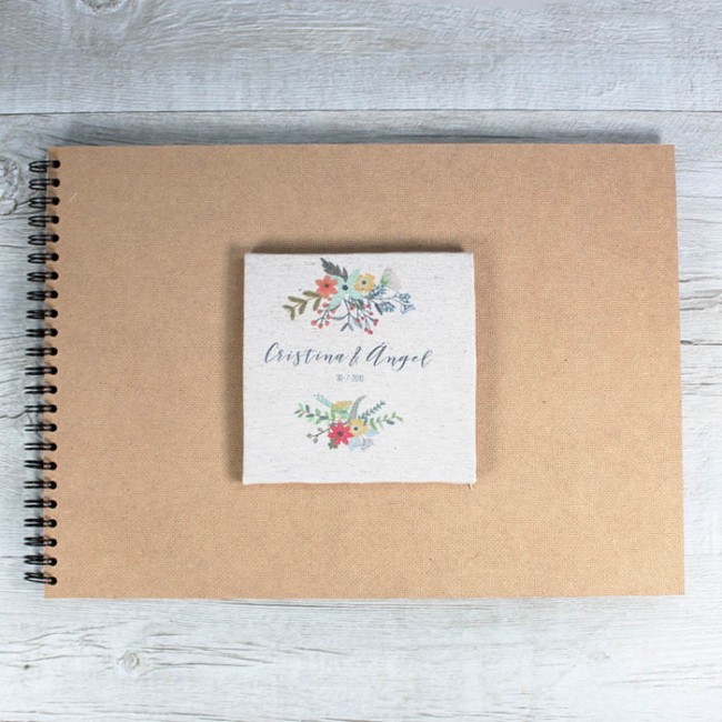 Libro de firmas boda personalizado a3