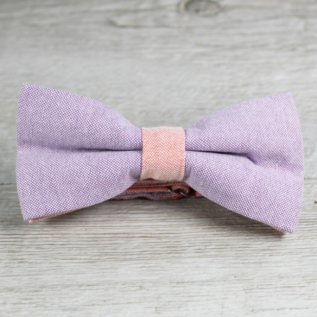 Pajarita de boda lila