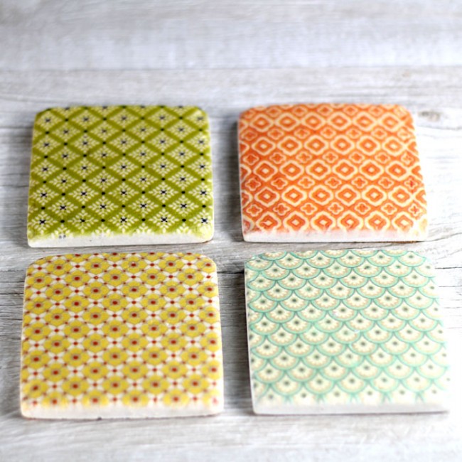 Posavasos de colores (4 uds.)