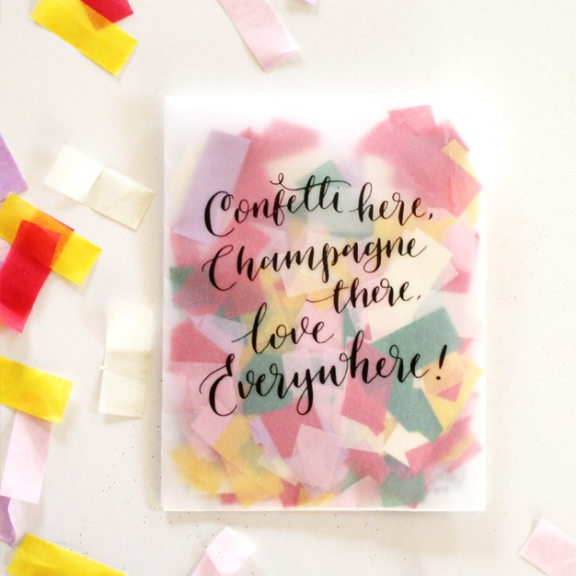 Confetti papel Tissue de colores