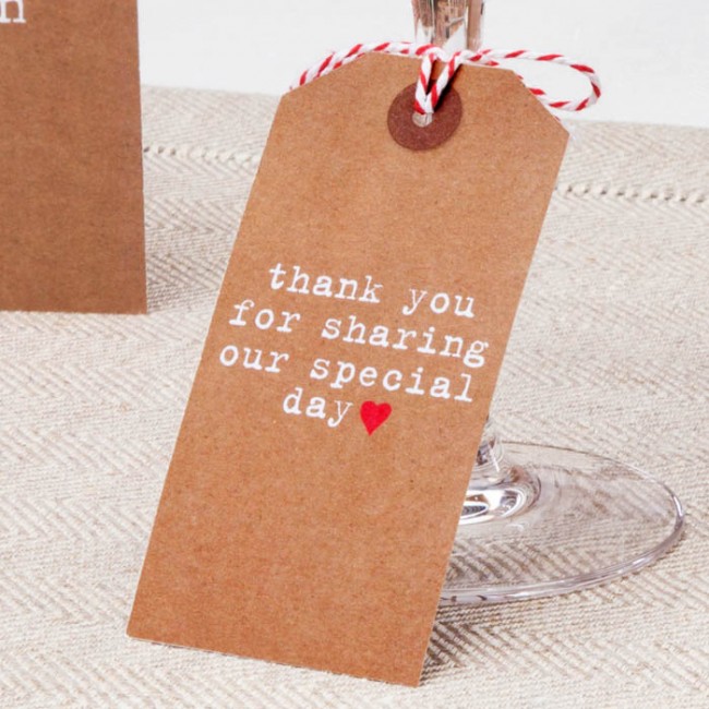 Etiquetas Thank You Kraft (10 uds.)