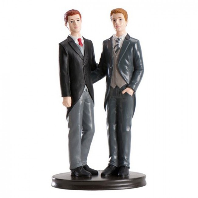 Figura tarta novios chicos