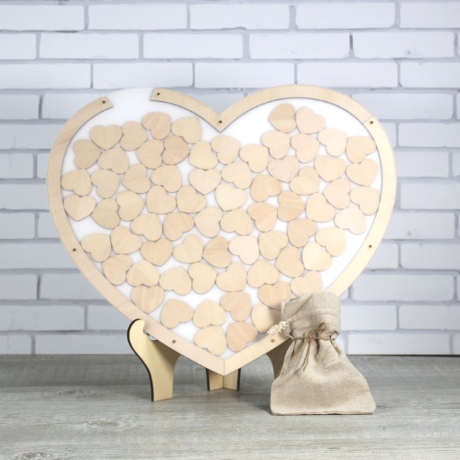 Corazón para firmas de invitados