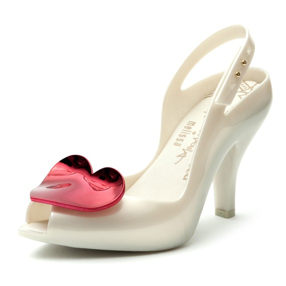 Zapatos de novia Lady Dragon perla - corazón rojo