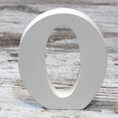 Letras de madera blancas (12x9,5)