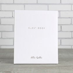 Libro de invitados blanco