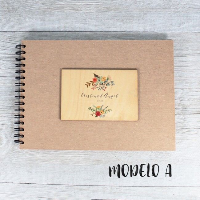 Libro de firmas personalizable a4