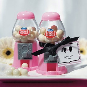 Mini máquina de chicles para niña: Detalles boda