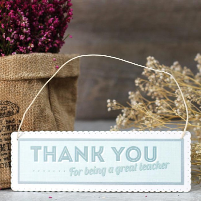 Cartel thank you for being a great teacher