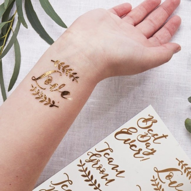 Tatoos boda temporales (12 uds)