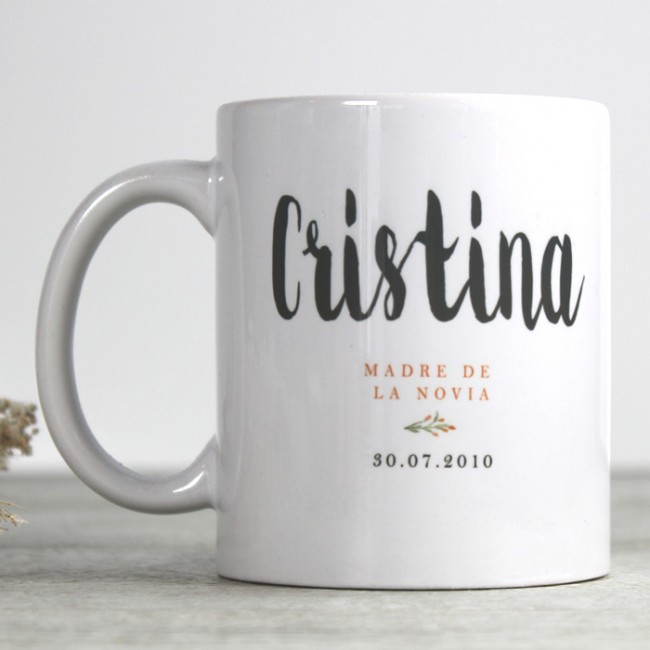 Tazas personalizadas boda madre novia