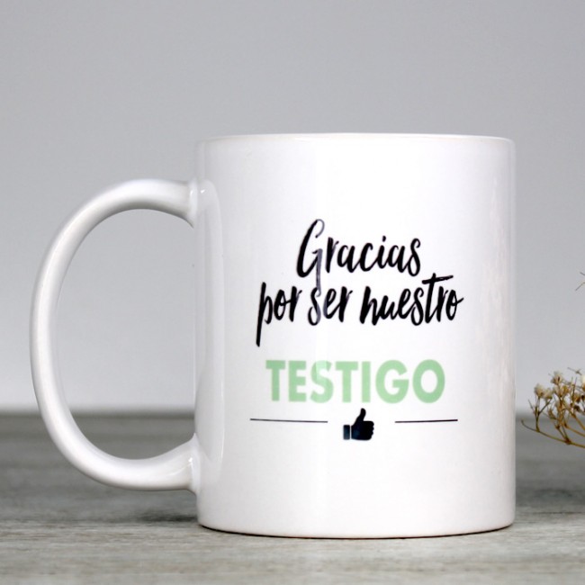 Taza testigo de boda