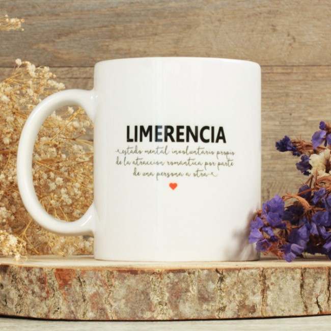 Tazas con mensaje limerencia