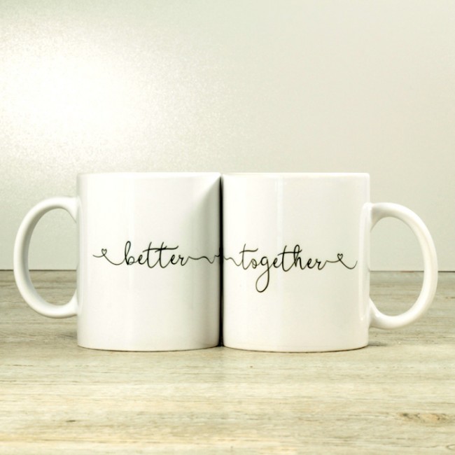 Pareja de tazas better together