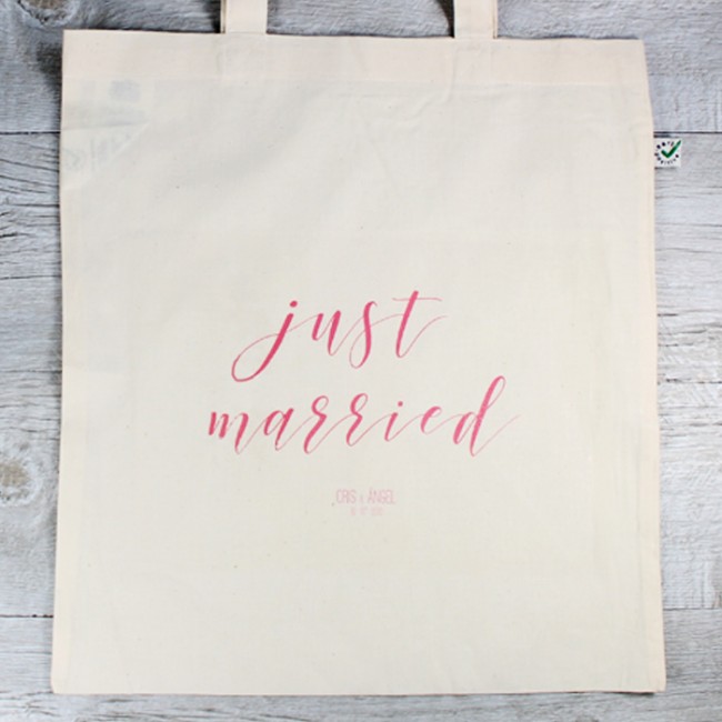 Tote Bag Just Married personalizable