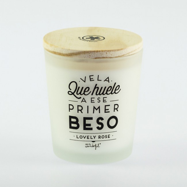 Mr. Wonderful vela que huele a ese primer beso