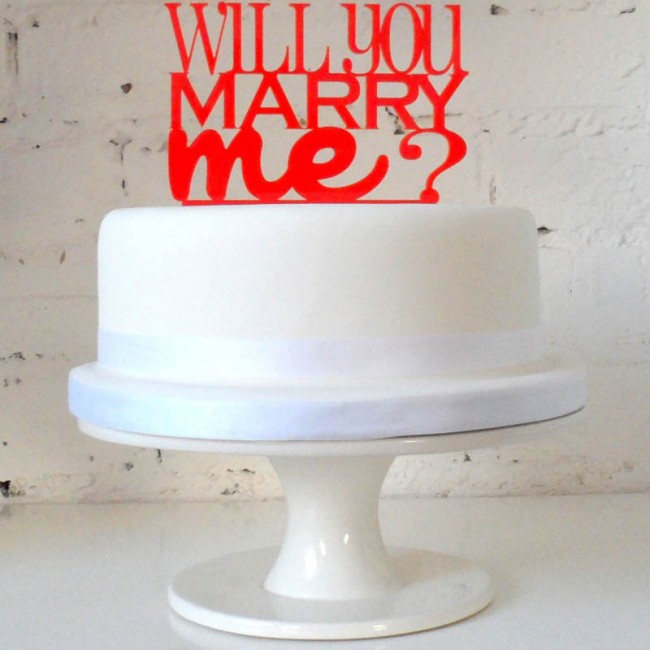 Cake Topper will you marry me?