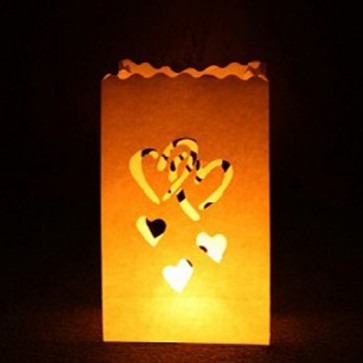 Bolsa de luz de corazones (10 ud.)