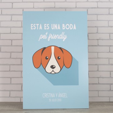 Cartel bienvenida perros