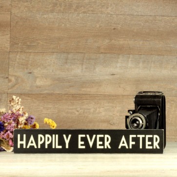 Comprar cartel de madera Happily Ever After