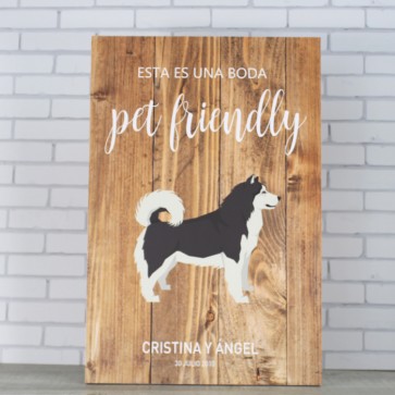Cartel para perros personalizable