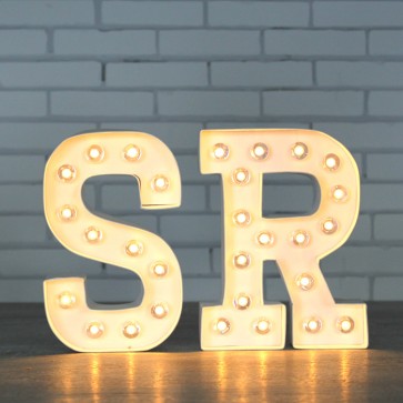 Letras SR luminosas