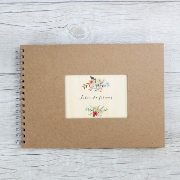 Libro de firmas de boda personalizado