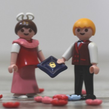 Dama de honor y paje de boda de Playmobil