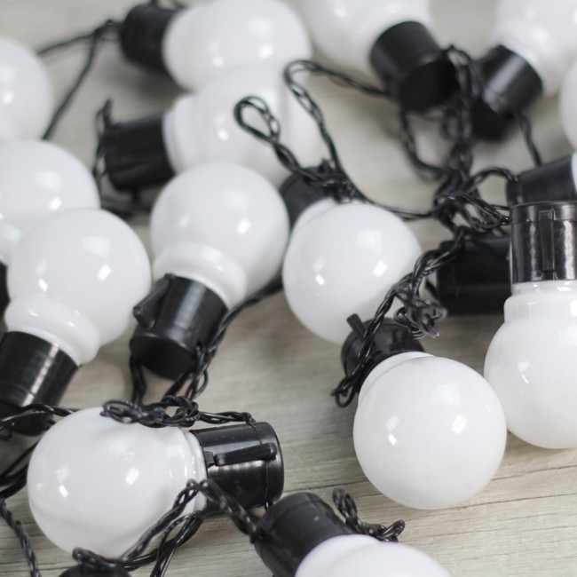 Oposición haz Transistor Guirnalda de luces blancas | Una Boda Original