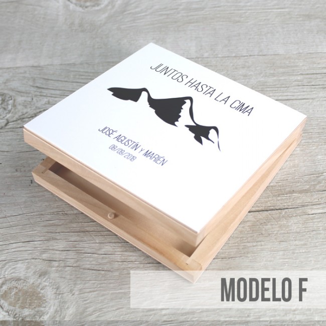 Cajita porta arras de madera | Una Boda Original